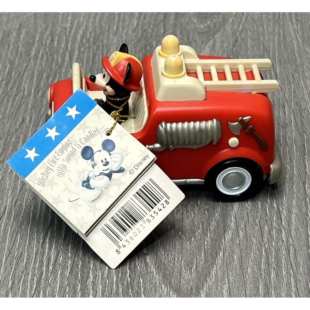 Disney Mickey‎ Mouse Fire Engine Truck w/ Sound & Candles Red - EMPTY